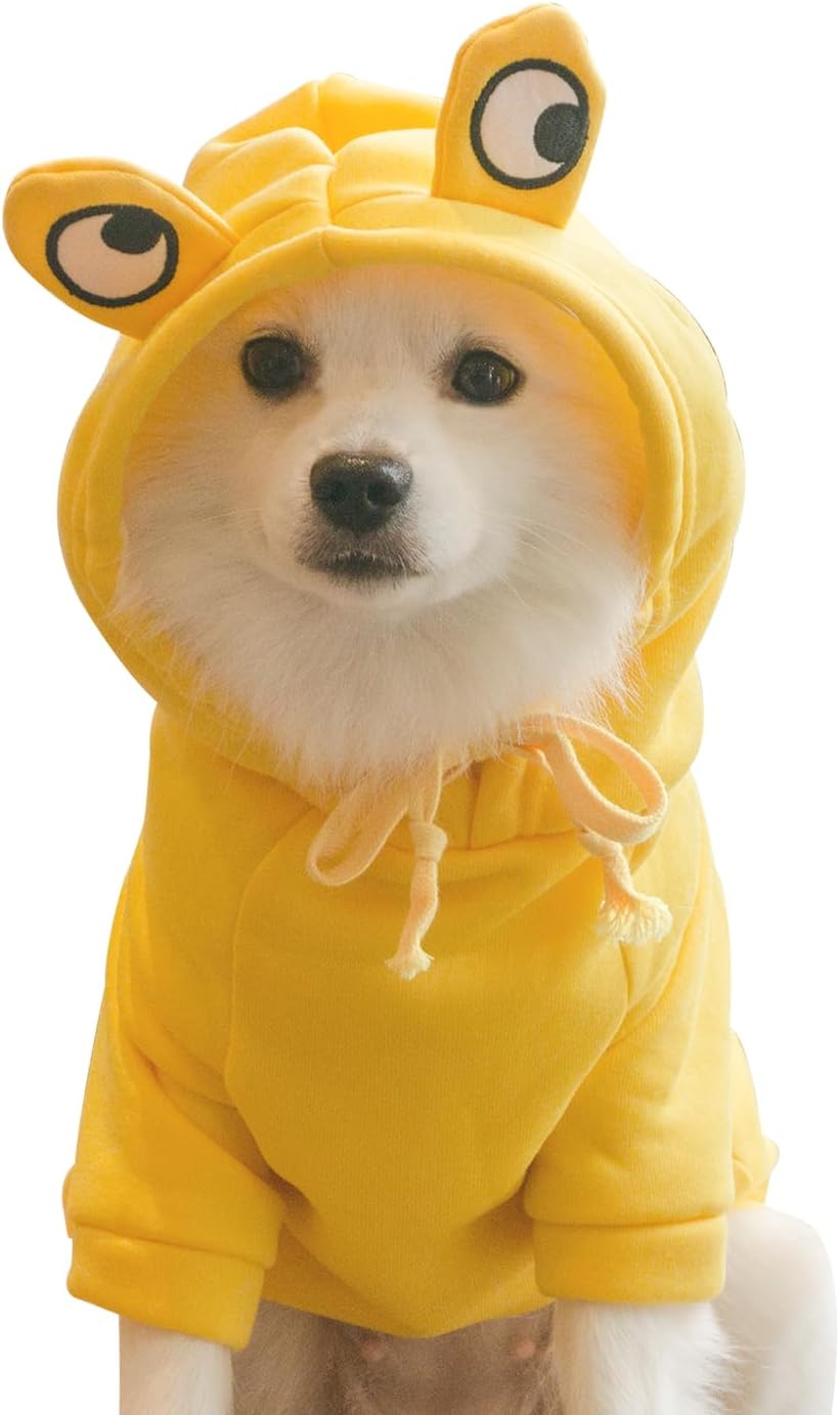 Suéter para perro, sudadera con capucha para perro, suéter de gato, disfraz de gato, disfraz de rana con forma de rana, ropa de cosplay, suéter