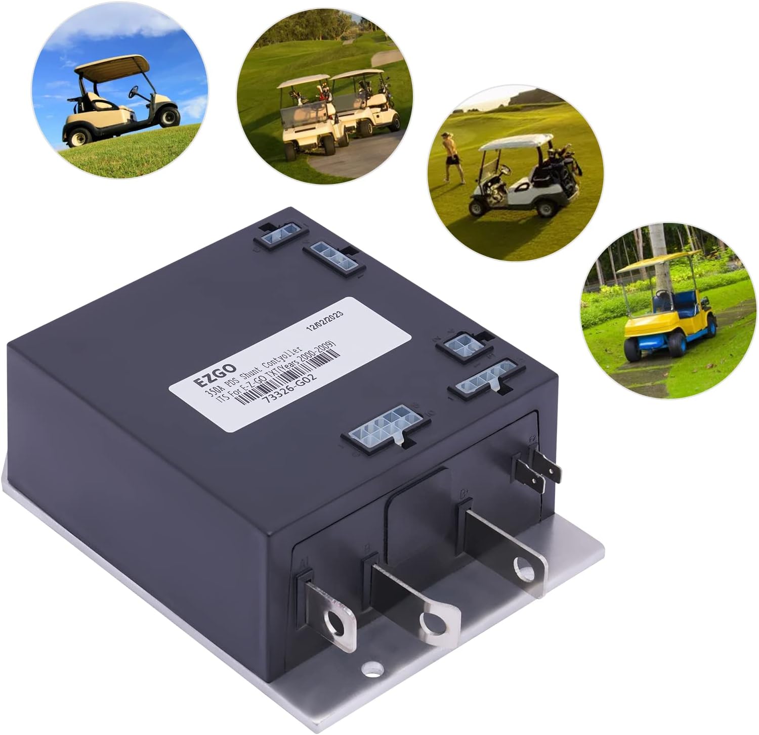 Controlador de velocidad de carritos de golf de 36V 350A, motor excitado por separado de CC ITS Acelerador, 73326-G02, 73326-G06, 73326-G07,