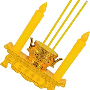 Housoutil Velas de altar Led Vela sin llama Vela Led Luces de té Luz Lámpara de decoración budista Lámpara de vela china Lámpara de vela Led Cónica Housoutil Velas de altar Led Vela sin llama Vela Led Luces de té Luz Lámpara de decoración budista Lámpara de vela china Lámpara de vela Led Cónica