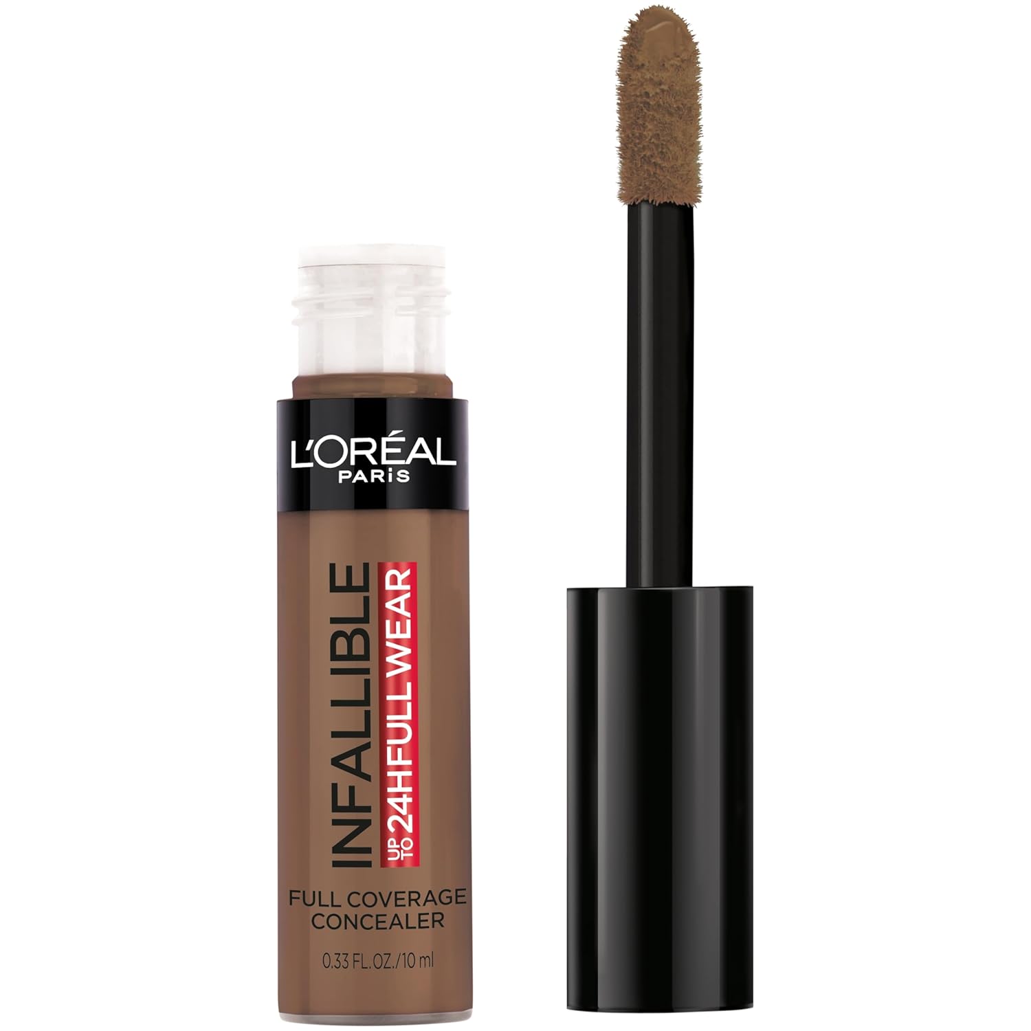 L’oreal Paris Cosmetics – Corrector impermeable, cobertura completa, vainilla, 0.33 onzas fluidas