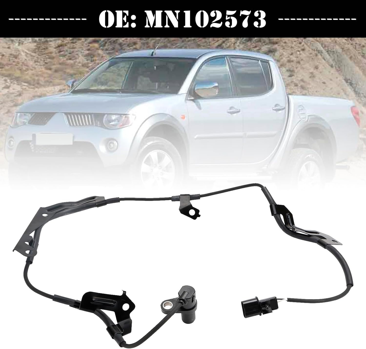 Topteng ABS Sensor de Velocidad de Rueda Delantero Izquierdo Para Mitsubishi L200 KB_T, KA_T 2005-2017 Pickup, NATIVA II (KH_, KG_) 2.5 2008-