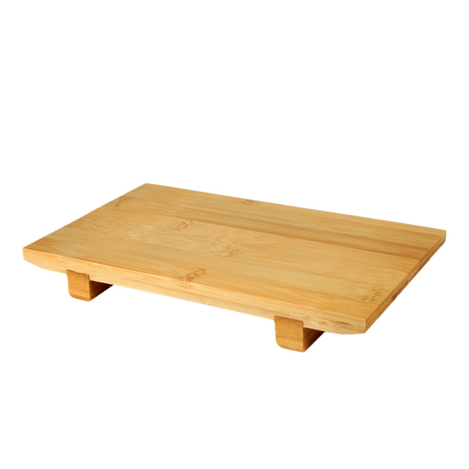 Thunder Group WSPB002 – Plato para servir sushi, 9-12″ x 6″ x 1-14″, bambú, paquete de 6