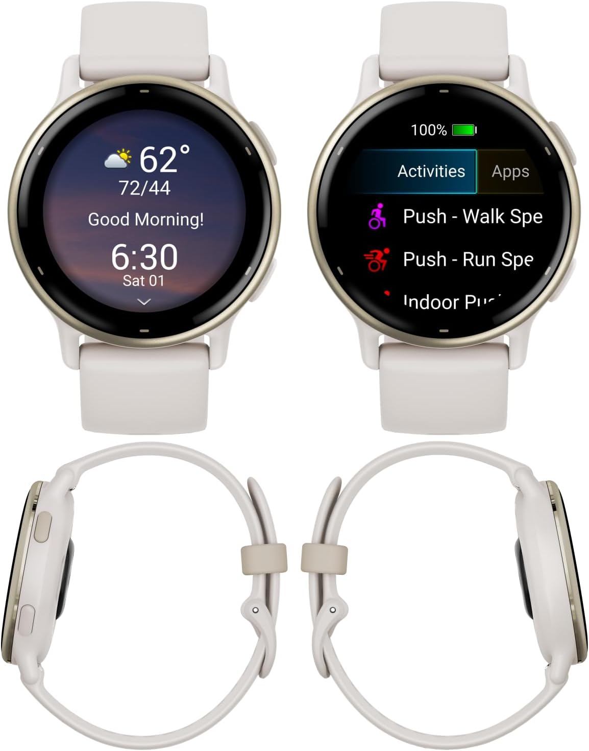 Wearable4U Garmin Vivoactive 5 Reloj inteligente GPS de salud y fitness, pantalla AMOLED de 1.2 pulgadas, hasta 11 días de batería, bisel de