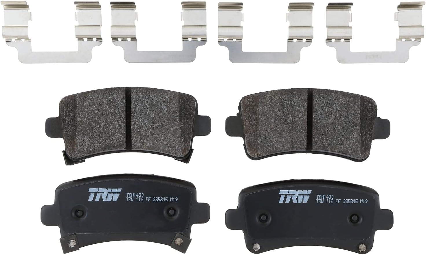 TRW Pro TRH1430 Juego de pastillas de freno de disco para Chevrolet Malibu 2013-2015, traseras y otras aplicaciones
