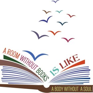 Etiqueta engomada de pared de libro abierto, una habitación sin libros es como un cuerpo sin almas, decoración colorida de libro de lectura, arte de Etiqueta engomada de pared de libro abierto, una habitación sin libros es como un cuerpo sin almas, decoración colorida de libro de lectura, arte de