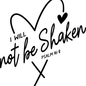 Adhesivos para planchar con texto en inglés “I Will not be Shaken” (No seré sacudido), parches de vinilo para ropa, camisetas y camisetas  Christian Adhesivos para planchar con texto en inglés “I Will not be Shaken” (No seré sacudido), parches de vinilo para ropa, camisetas y camisetas  Christian