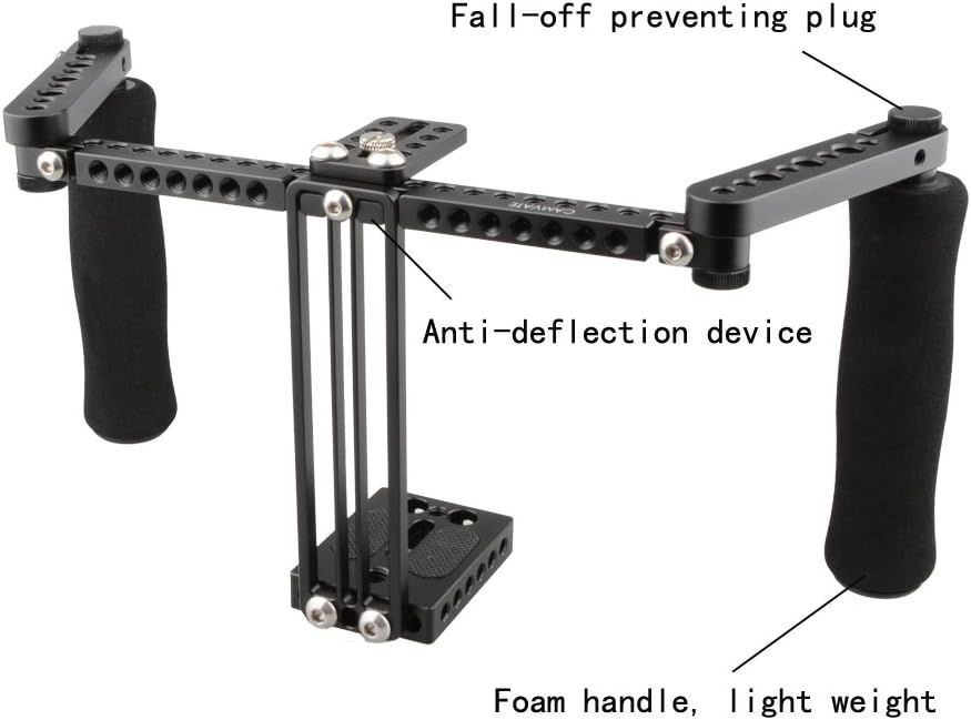 CAMVATE Jaula para monitor con asas ajustables para monitores LCD de 5 pulgadas y 7 pulgadas – 1871
