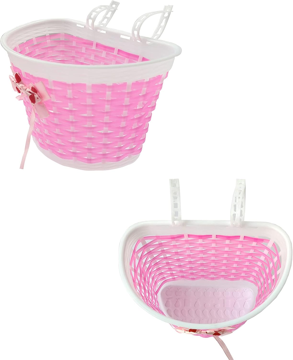 Accesorios de decoración de bicicleta para niños, cesta de scooter de bicicleta, campana de bicicleta para niños, serpentinas y calcomanías de mango