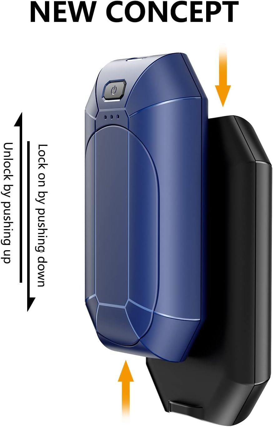 Calentadores de manos recargables, paquete de 2 calentadores de bolsillo portátiles eléctricos de 4000 mAh, terapia de calor, ideal para exteriores,