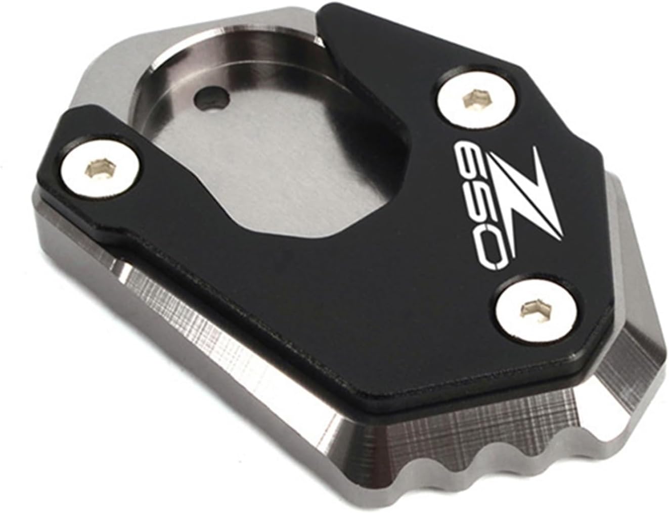 Extensión de soporte lateral de motocicleta de aluminio CNC para Kawasaki Z 650 900 Z900 RS SE Z650 Z900RS 2017-2022 (color rojo-Z900)