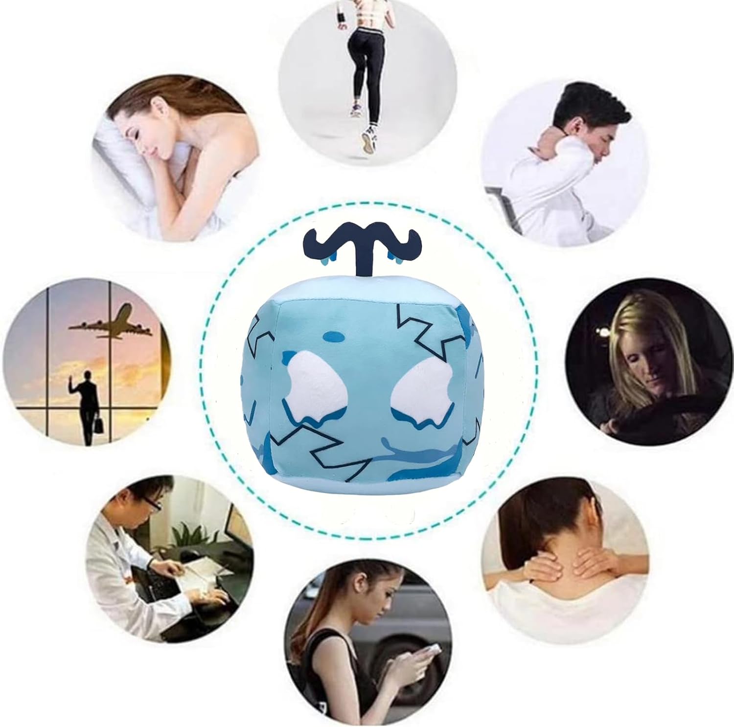 2 juguetes de peluche Blox, 8.5 pulgadas, la sombra de hielo, juguete de peluche para fanáticos, suave Kawaii para abrazar, almohada de peluche,
