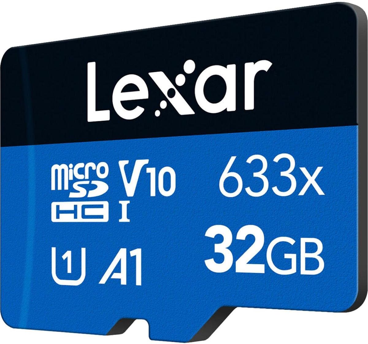 Lexar Tarjeta micro SD 633x de alto rendimiento de 32 GB (paquete de 2) con adaptador SD, UHS-I, C10, U1, A1, video Full HD y 4K, lectura de hasta