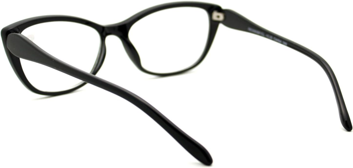Gafas de lente transparente con lente de lectura bifocal para mujer, Cateye rectangular