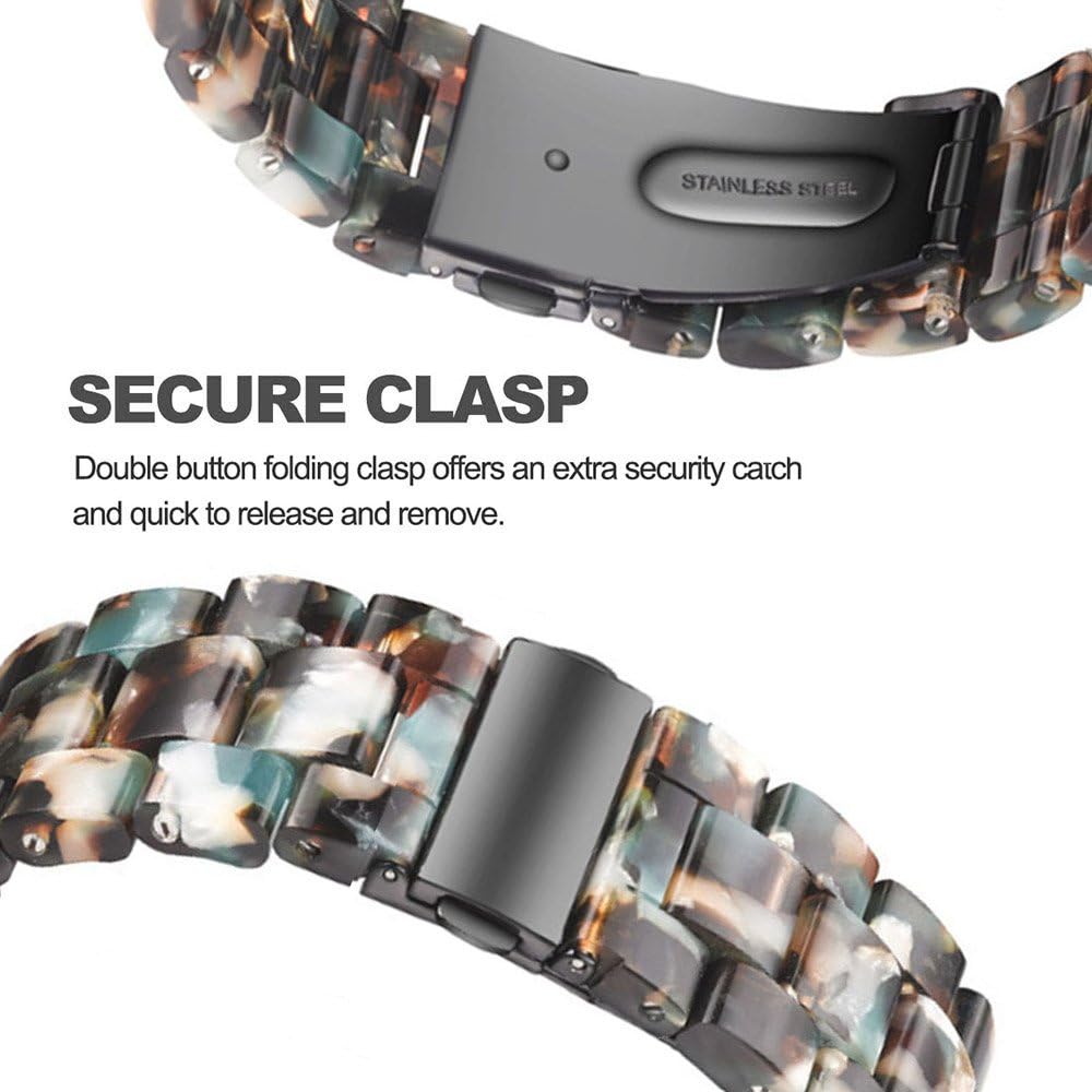 Correas compatibles con Galaxy Watch de 1.81 pulgadas  Galaxy 3 de 1.772 pulgadas (1.772 in), 0.86 pulgadas (0.866 in), correa de resina colorida de