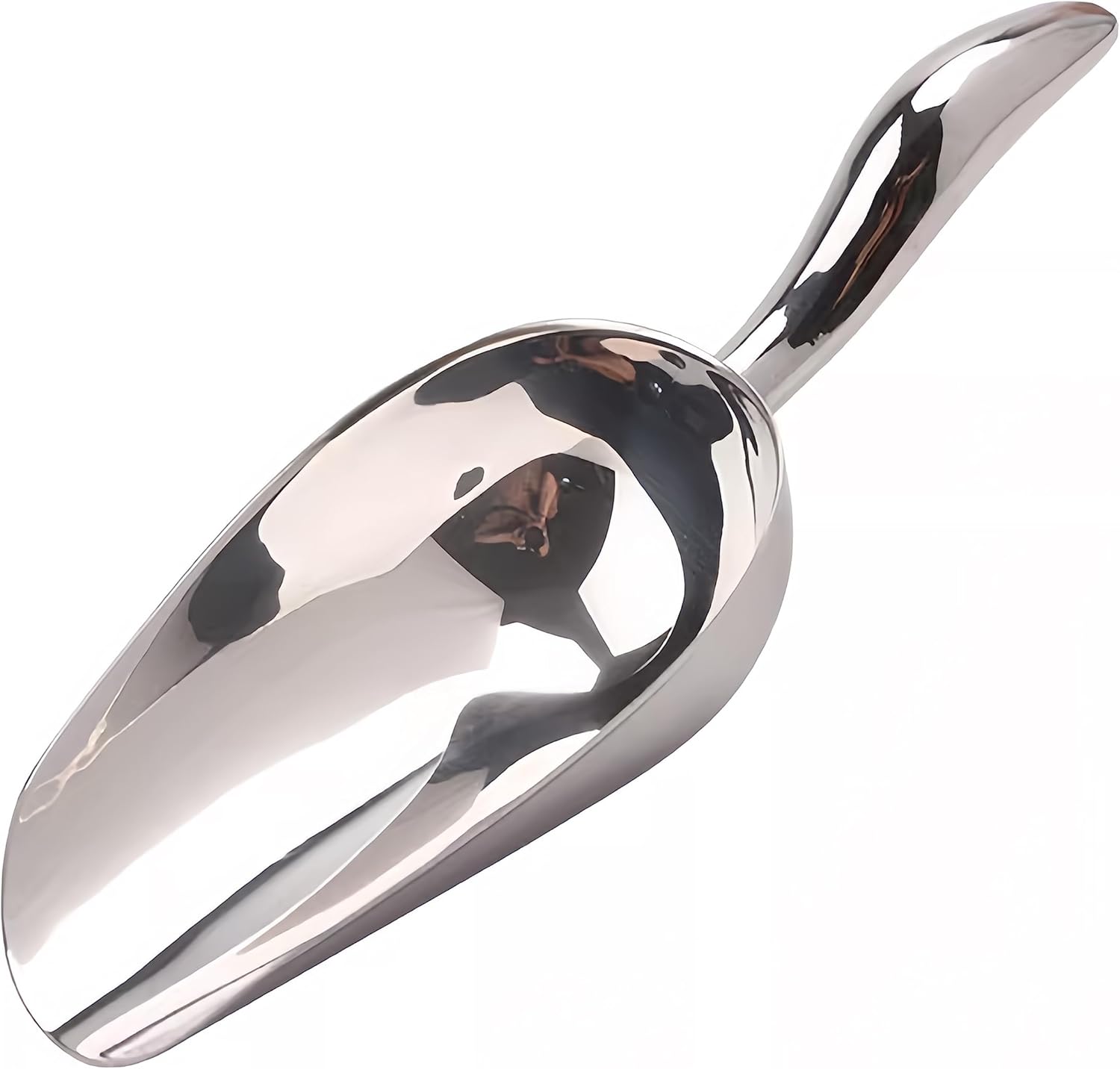 Cuchara de hielo para congelador, cuchara de hielo de acero inoxidable, pala para máquina de hielo, café, granos, alimentos, dulces, harina,
