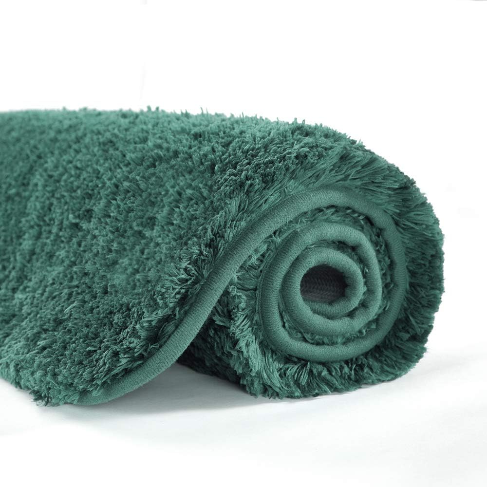 Suchtale – Alfombra peluda de microfibra suave para baño, antideslizante, absorbe el agua, lavable a máquina, alfombra de felpa gruesa para ducha