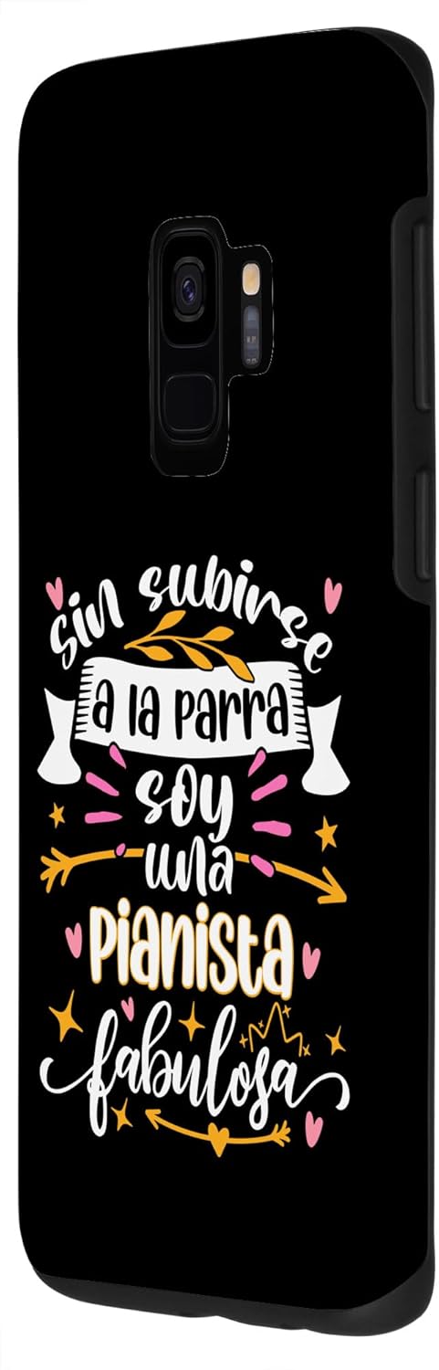 Galaxy S9 Una Pianista Fabulosa Divertido Mujer Ideas Música de Piano Case