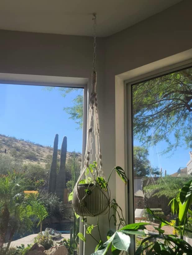 Rocky Mountain Goods Cadena extensora de 36 pulgadas para plantas colgantes, latón a prueba de óxido, cadena individual resistente que puede