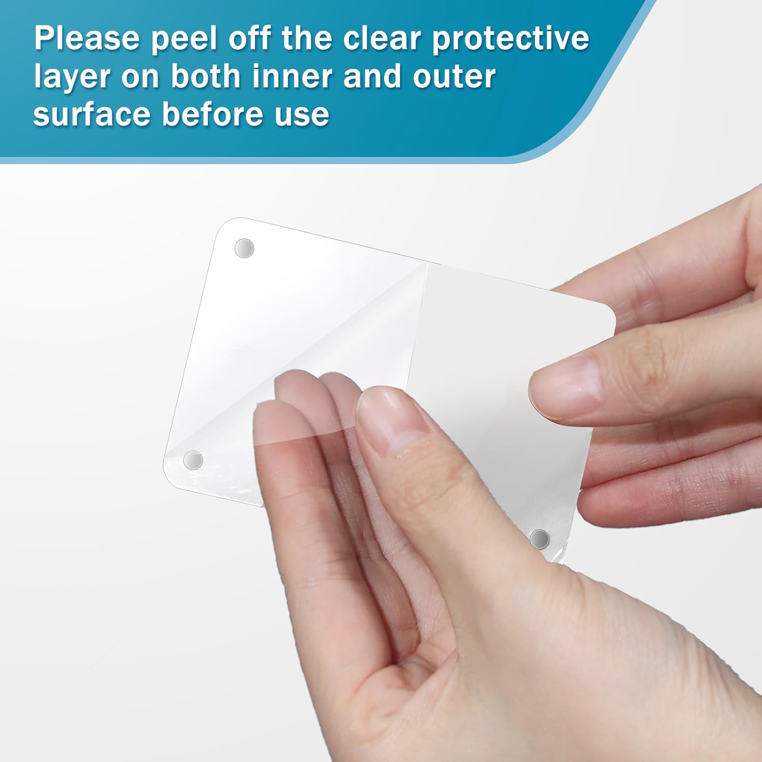 BeapTcely 6 marcos magnéticos de acrílico para nevera, 2 x 3, mini marco de fotos de doble cara para refrigerador, marco transparente sin marco para