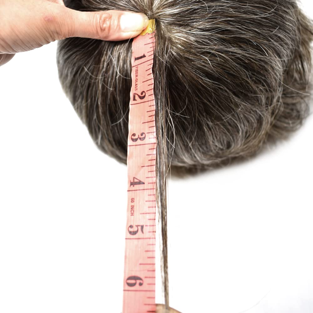 RESHE Toupee – Sistema de cabello humano de repuesto duradero para hombre, extensiones de pelo suave y fino, para hombres, 8 x 10 pulgadas, unidad