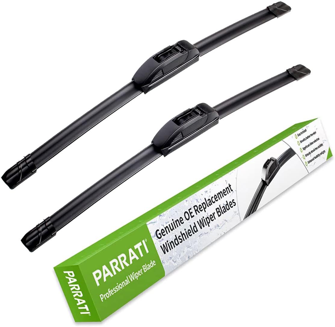 PARRATI – Juego de 2 escobillas limpiaparabrisas de calidad original de 22pulgadas y 21pulgadas aptas para todas las estaciones del año