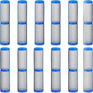 Filtro pulverizador de pintura sin aire 390 395 490 495 595 colector de bomba 100 malla 12 piezas compatible con Graco 246382 para pulverizador de Filtro pulverizador de pintura sin aire 390 395 490 495 595 colector de bomba 100 malla 12 piezas compatible con Graco 246382 para pulverizador de