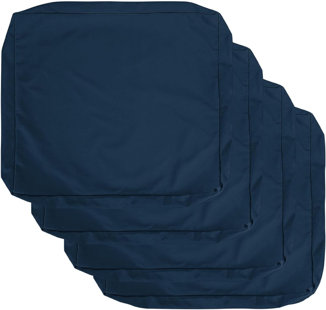 mudilun Fundas de cojín impermeables para exteriores, 24 x 24 x 4 pulgadas, antideslizantes, para muebles de patio, interiores, con cremallera,
