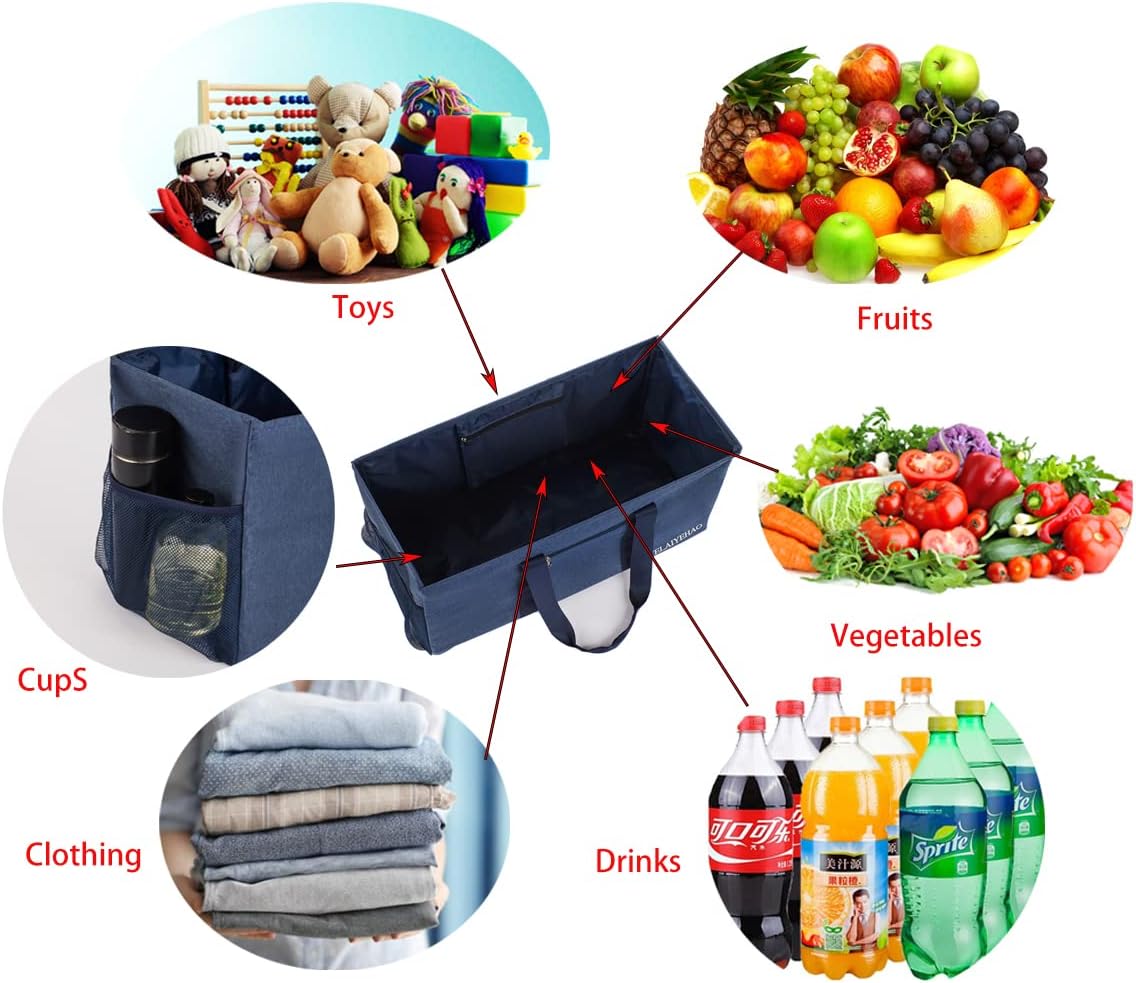 Bolsa grande de utilidad, plegable para almacenamiento, piscina, playa, compras, picnic, lavandería, gimnasio y equipaje
