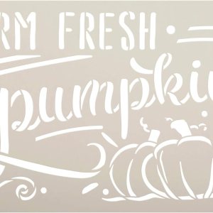 StudioR12 – Plantilla de calabazas frescas de granja  Decoración para el hogar con escritura de otoño  Pintar carteles de madera de cosecha de otoño StudioR12 – Plantilla de calabazas frescas de granja  Decoración para el hogar con escritura de otoño  Pintar carteles de madera de cosecha de otoño