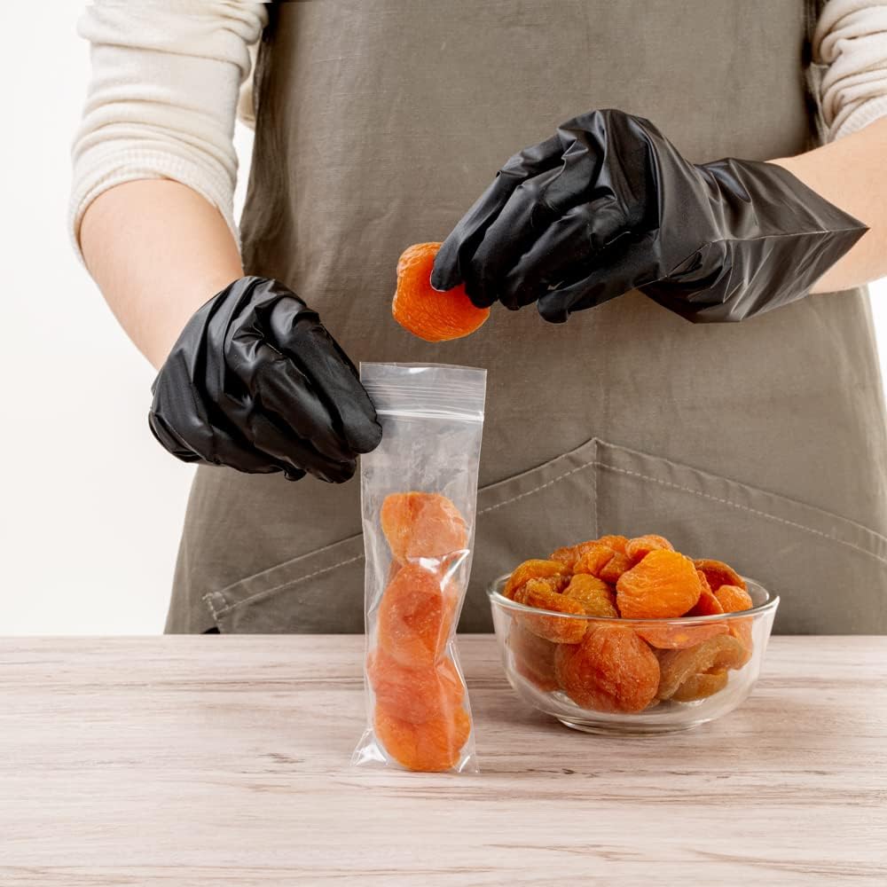 Restaurantware Bag Tek – Bolsas de plástico transparente con cremallera de 5 pulgadas, 100 bolsas resellables con cremallera, congelables, sin BPA,