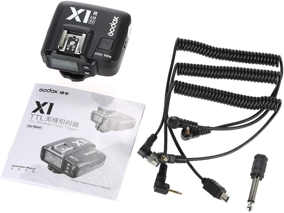 Godox X1R-N 2.4G Receptor inalámbrico Disparador de flash receptor único para cámara Nikon DSLR (receptor X1R-N)