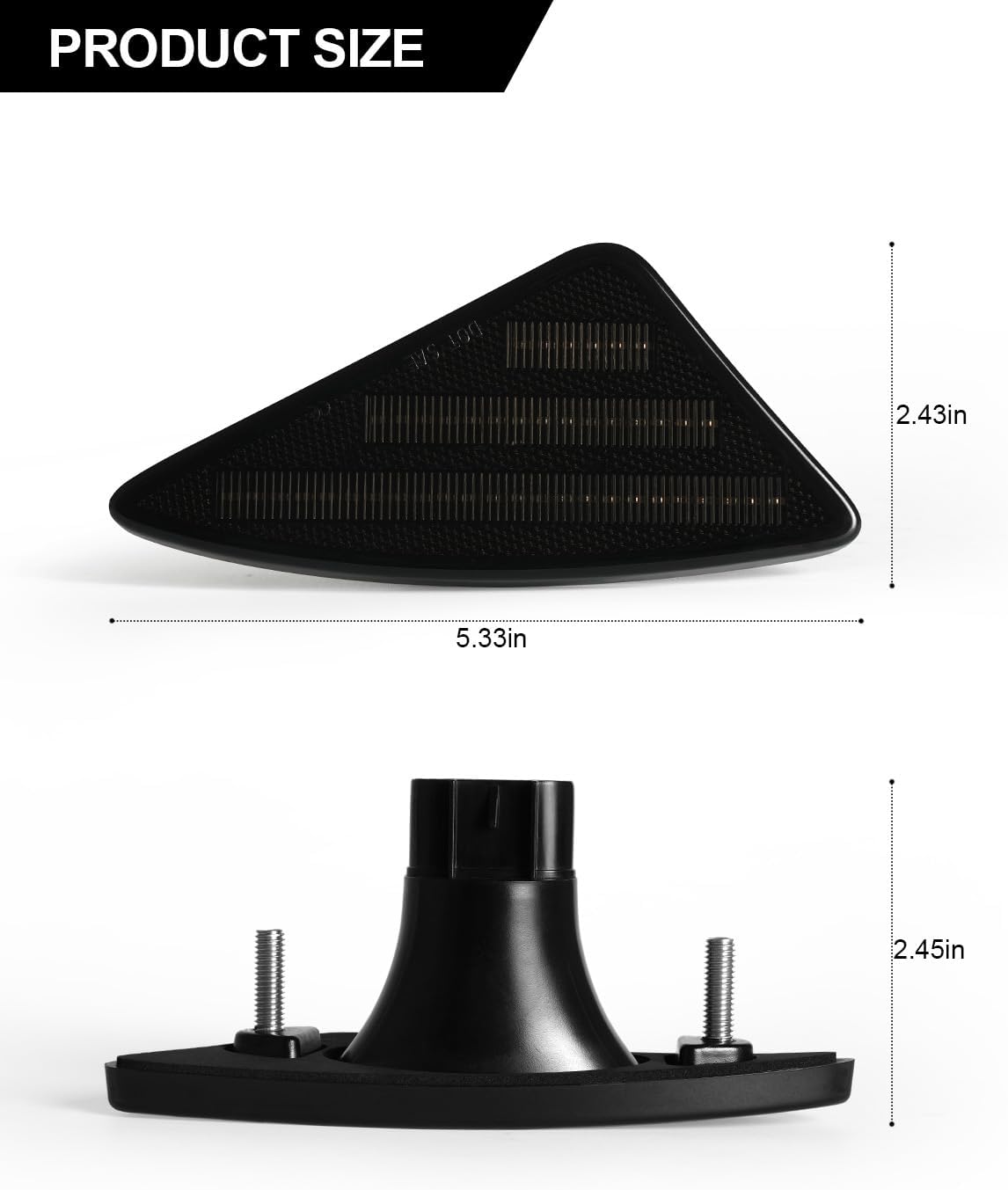 Luces LED de posición laterales compatibles con Kenworth T660 T170 T270 T370 semirremolques 2008-2021 Luces direccionales dinámicas de guardabarros