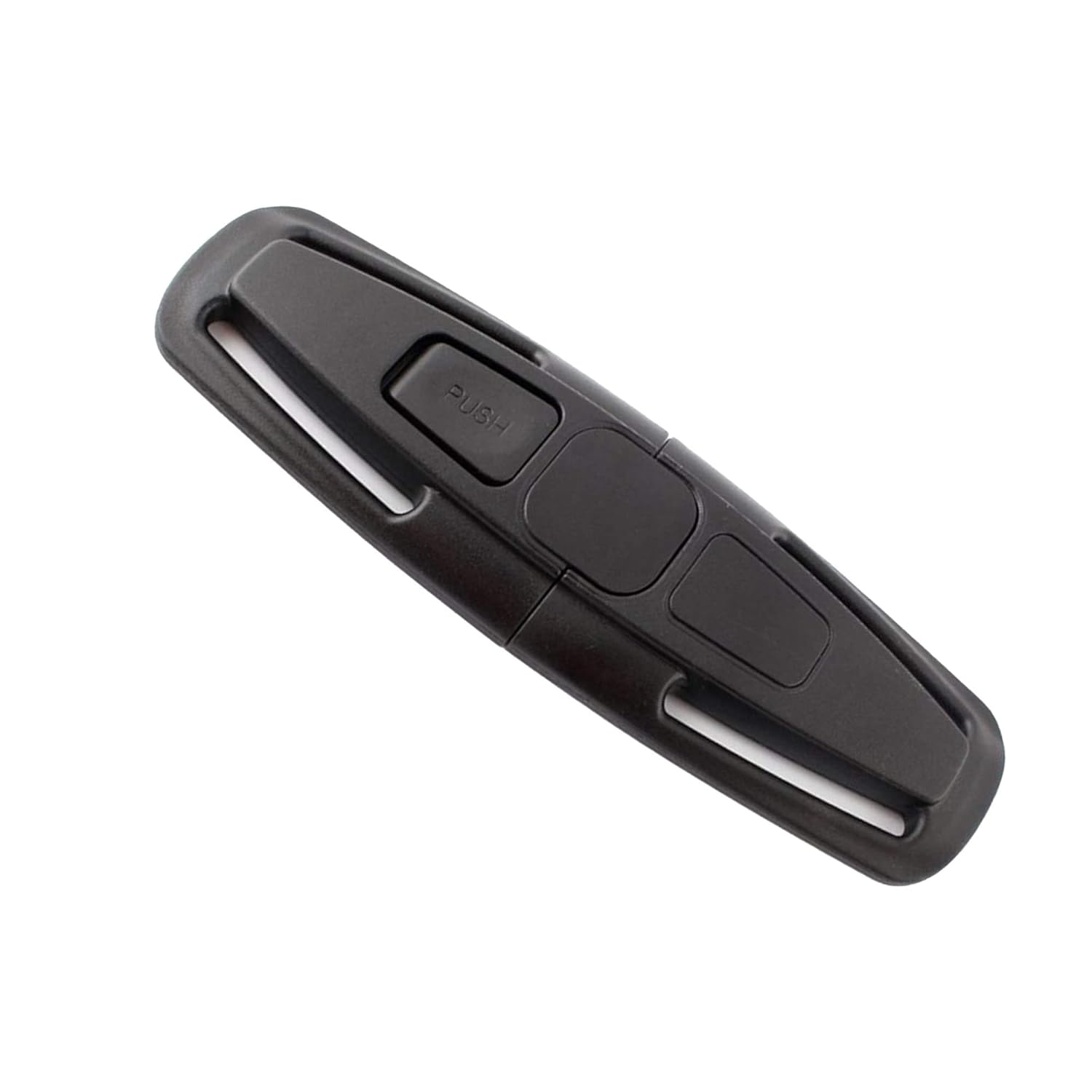 Clip de arnés de pecho de asiento Clip de cinturón de seguridad Hebilla universal para niños Asiento de coche de bebé Protector ajustable (negro)