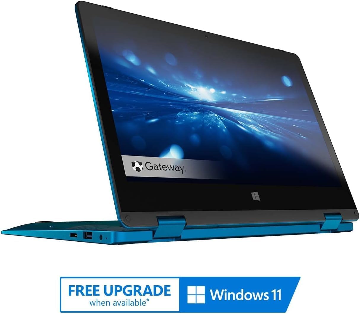 Gateway 2 en 1 Ultra Thin Student Laptop con pantalla táctil HD de 11.6 pulgadas, Intel Celeron N4020, 4 GB de RAM 192 GB de almacenamiento (64 GB