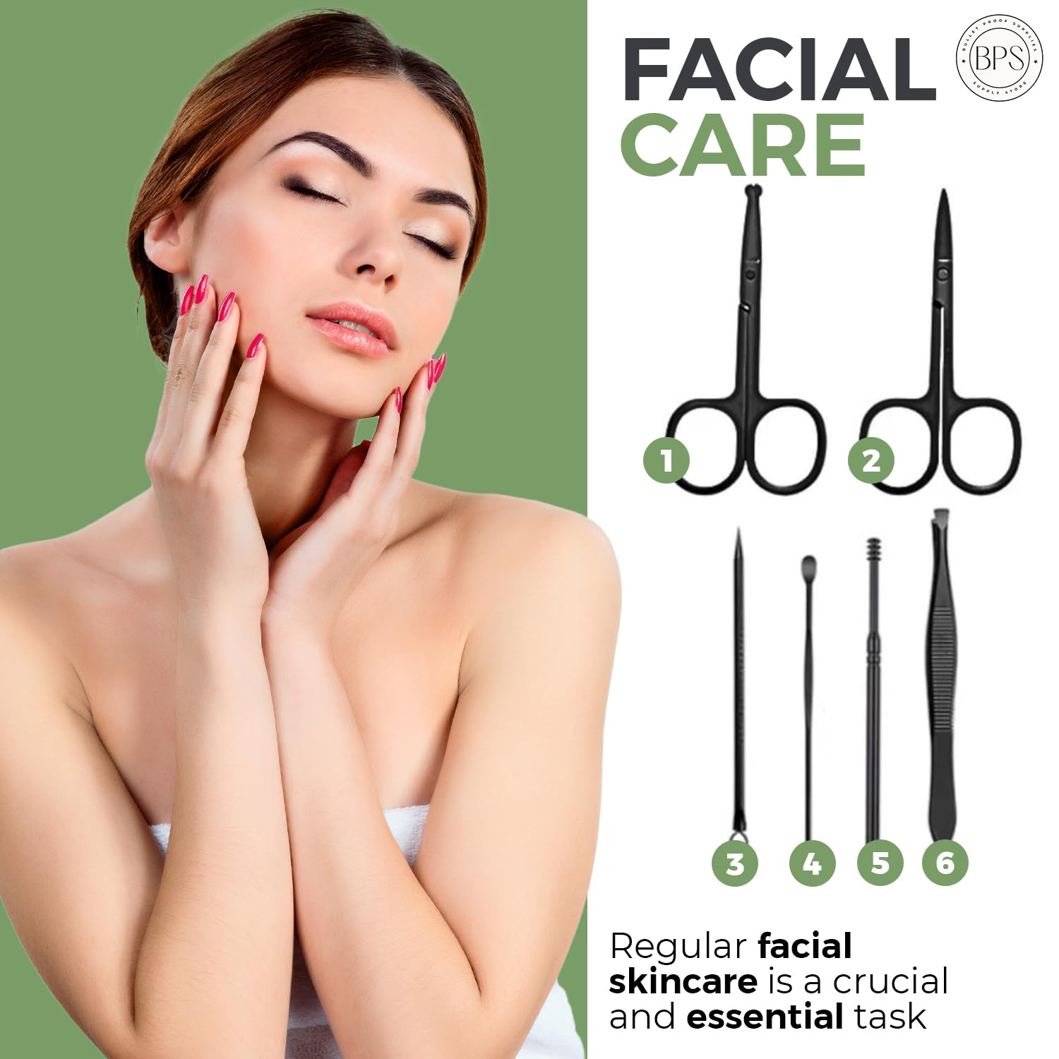 Kit de cortauñas de acero inoxidable para hombres y mujeres  Juego de cortauñas profesional 18 en 1  Kit de aseo de uñas  Juego de manicura para