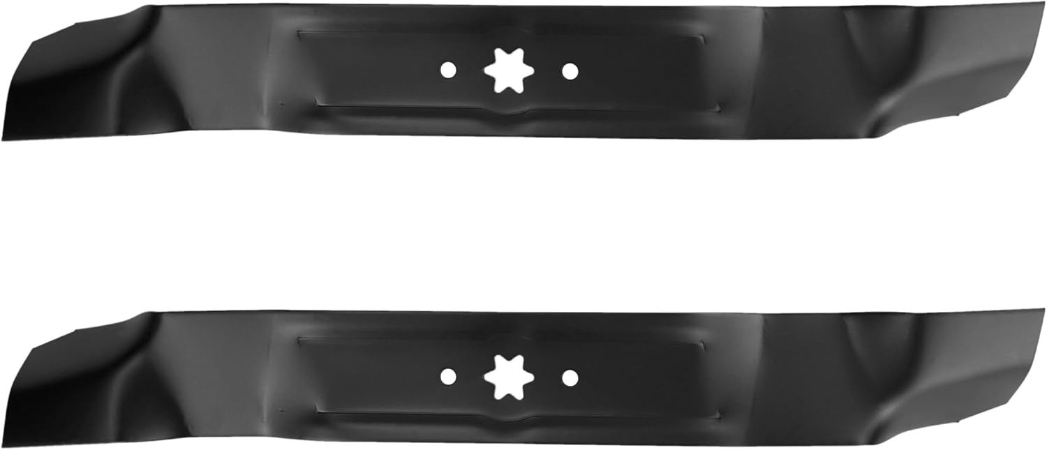 Juego de 2 cuchillas de cortacésped para 42 pulgadas, reemplaza al OEM no. 942-0616, 742-0616, 942-04126 Longitud 21 16 Ancho 2 57 Grosor 0.157