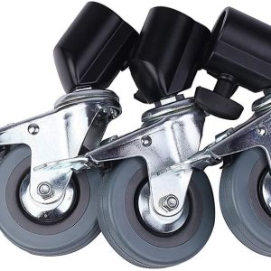 Selens Ruedas giratorias giratorias de 3 piezas, base de goma compatible con soporte de luz de fotografía para estudio fotográfico, video fotografía Selens Ruedas giratorias giratorias de 3 piezas, base de goma compatible con soporte de luz de fotografía para estudio fotográfico, video fotografía
