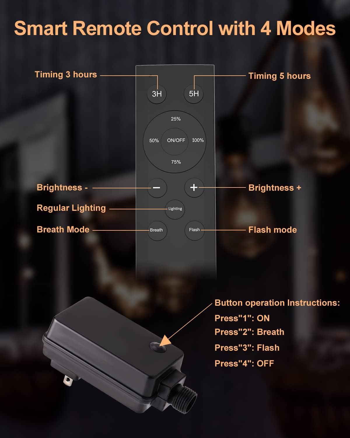 doopo Tira de luces para exteriores de 50 pies con atenuador, luces de patio ST38 con 25+1 bombillas LED regulables, inastillables, ahorro de
