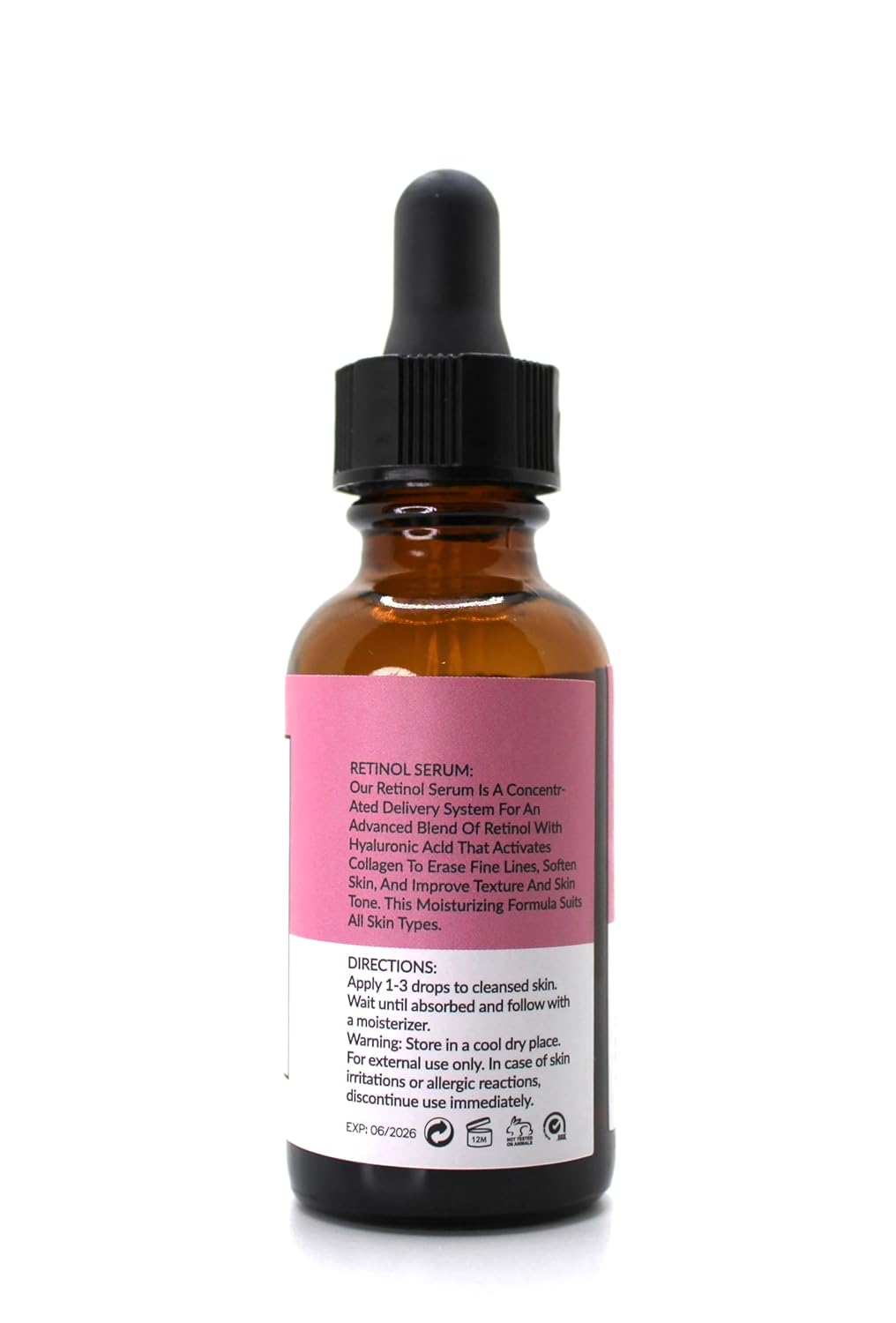 Suero de retinol para la cara, con vitamina E y ácido hialurónico, mejora el tono de la piel y antioxidantes antienvejecimiento