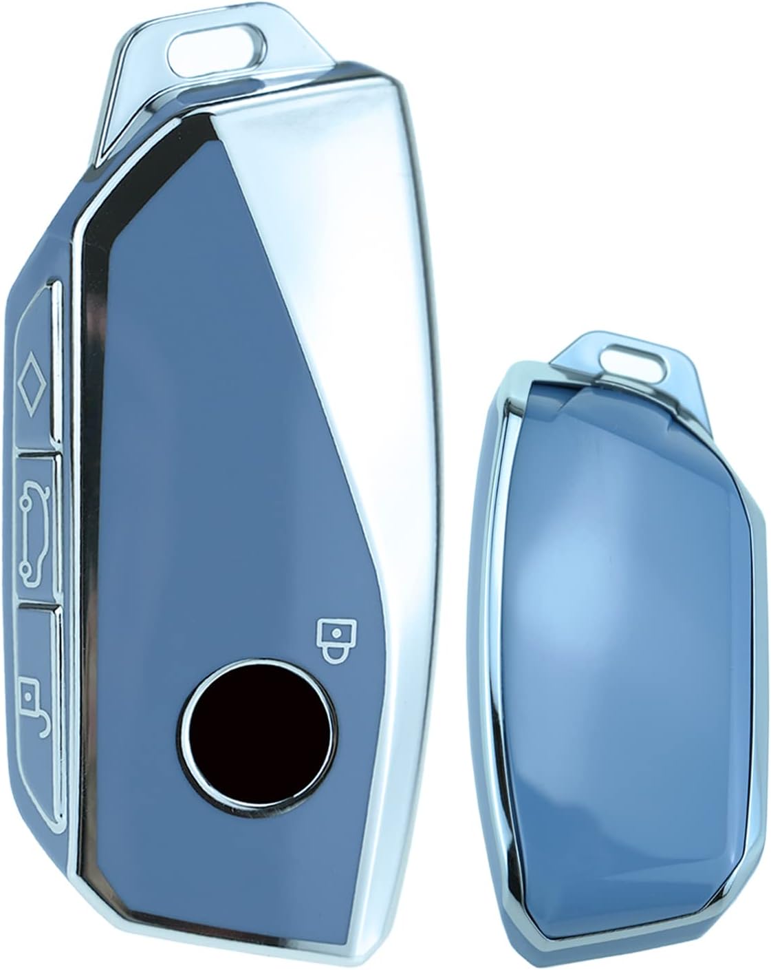 ontto Funda para llavero BMW 2023 7 Series 740 760i X7 IX XM TPU Smart Remote Car Key Case Gris