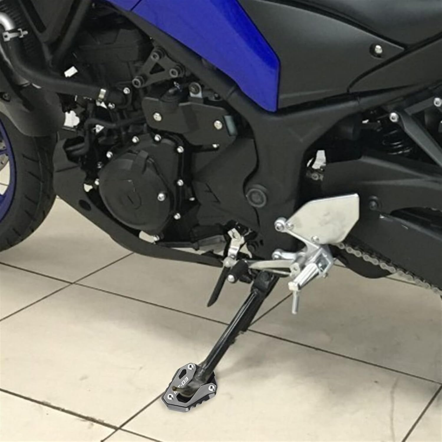 Soporte de extensión lateral para motocicleta, soporte lateral para BMW R1250RT R1250RS R1250 RS RT 2019 2020 2021 2022 2023 (color  R1250RT titanio)