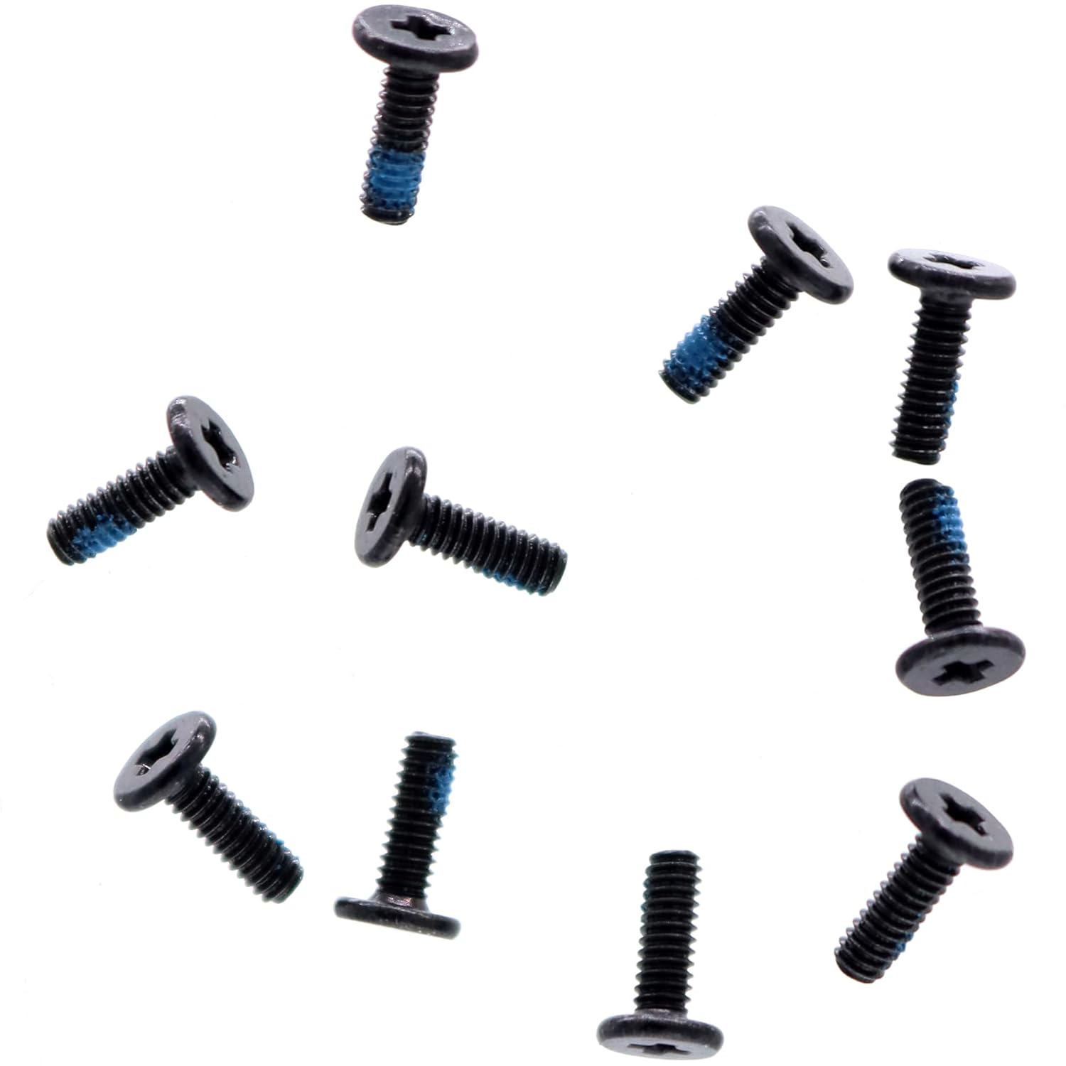 Deal4GO – Paquete de 10 tornillos Phillips de cabeza plana M2.0.000 x 0.236 in con repuesto niquelado para carcasa inferior de laptop, tornillos de