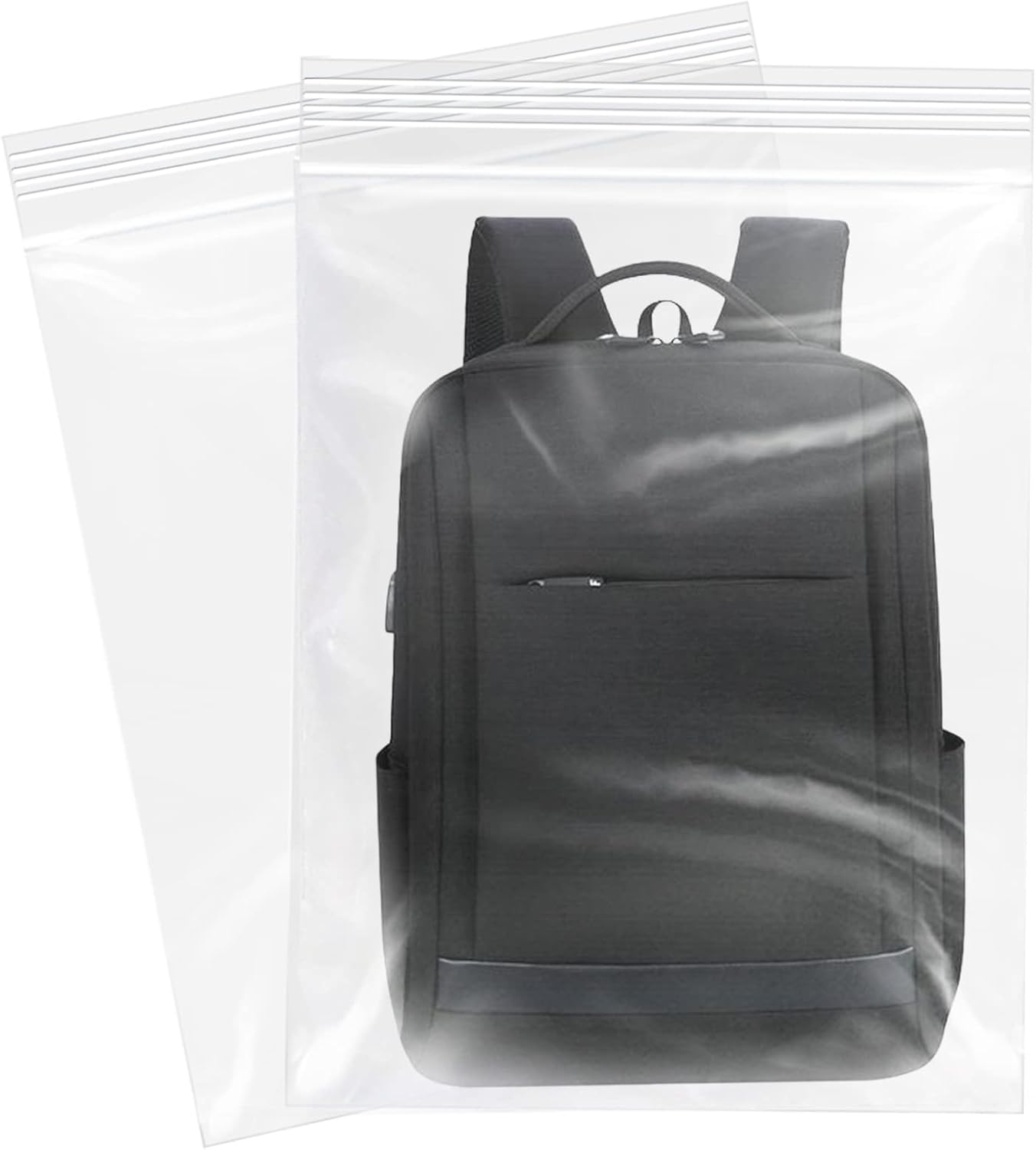 Bolsas de polietileno de plástico con cremallera de 14 x 20 pulgadas (100 unidades) – Bolsas resellables con cierre de cierre para embalaje y envío