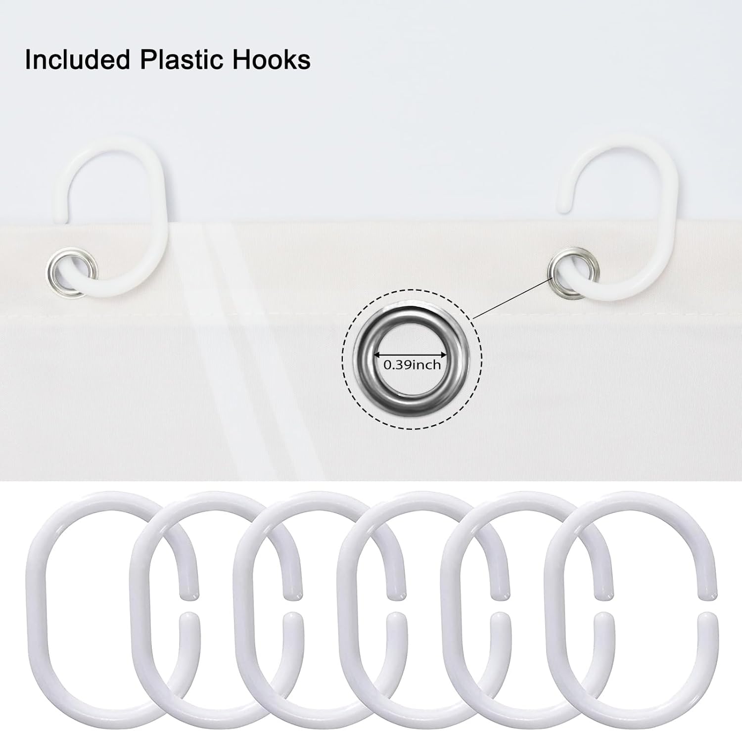 Punkray Cortina de ducha de tela a rayas naranja quemada para baño con 12 ganchos, cortinas de ducha para baño, accesorios de baño impermeables