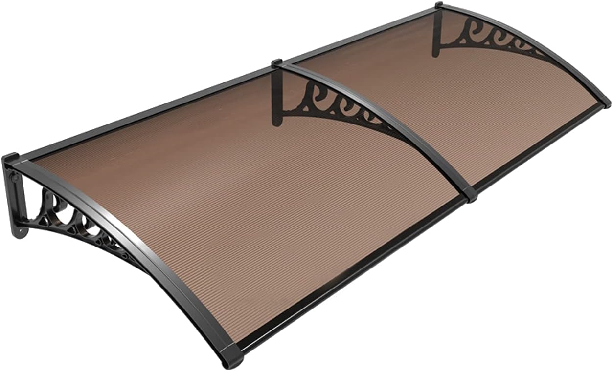 Toldo de ventana para puerta delantera, toldo de muebles de jardín, protección contra la lluvia UV, lámina hueca de policarbonato de una pieza,