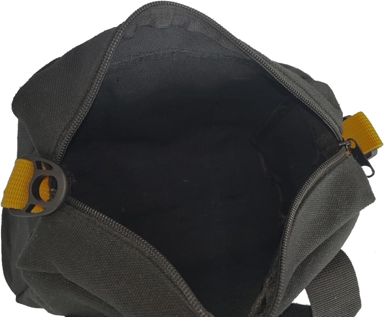 Bolsa de herramientas de boca ancha de 16 pulgadas, bolsa de herramientas de lona, bolsa de almacenamiento de herramientas resistente, bolsa de