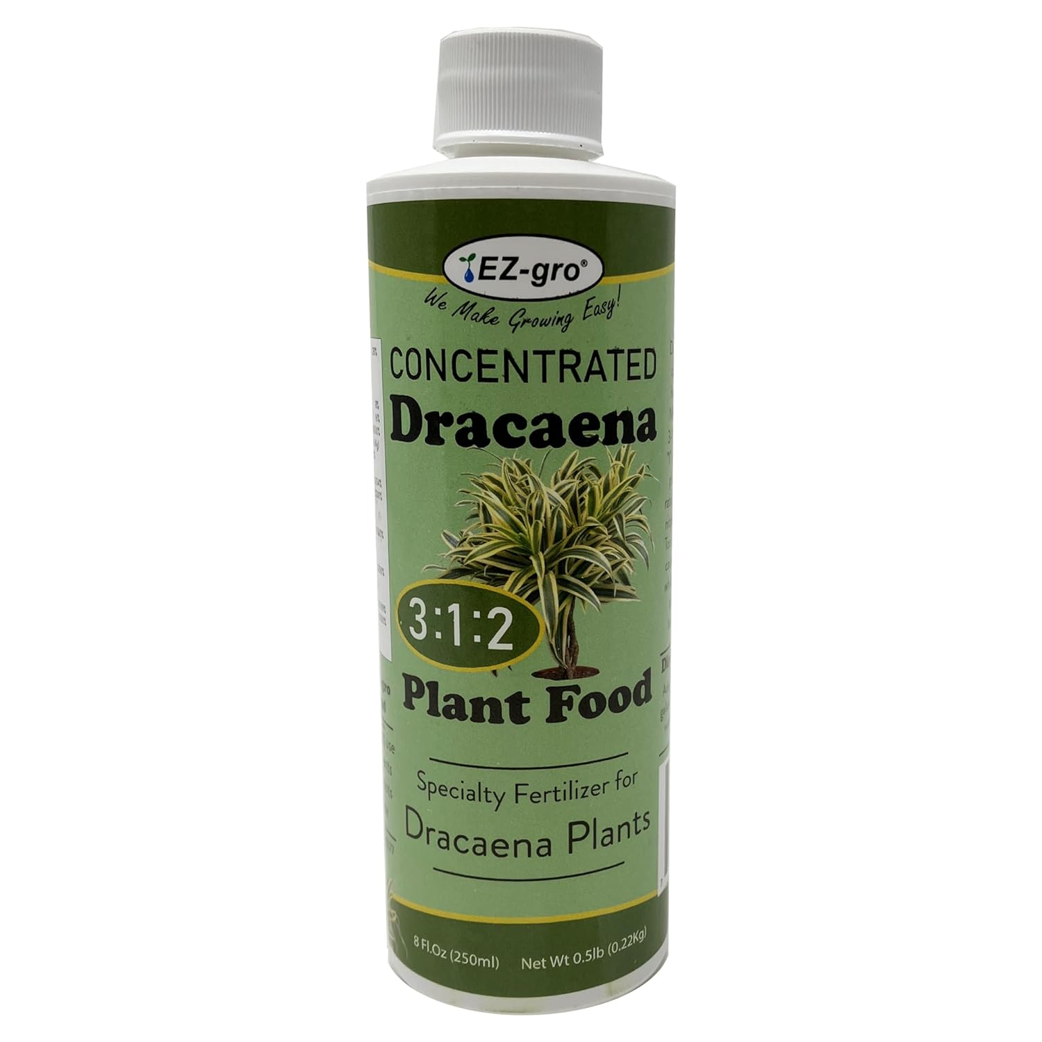 EZ-gro – Fertilizante líquido profesional de Dracaena  Proporción 312 de fertilizante concentrado para plantas de interior Dracaena  8 onzas