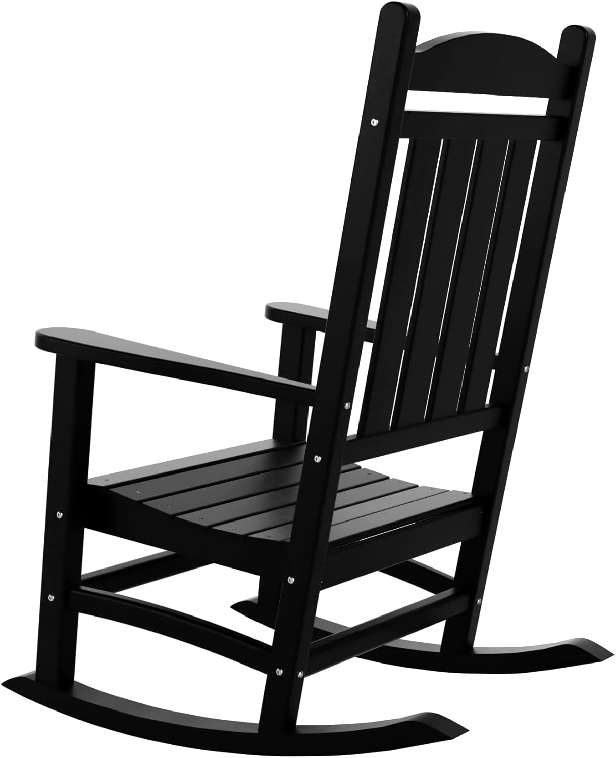 WestinTrends Malibu – Mecedora para exteriores, para todo tipo de clima, de madera de polietileno Adirondack con respaldo alto, soporte de 350