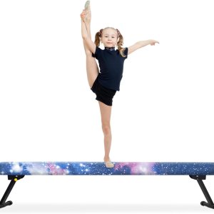 EL&ITWings Viga de equilibrio de gimnasia de 6 pies, viga ajustable de piso de nivel alto y bajo, altamente estable, equipo de entrenamiento de EL&ITWings Viga de equilibrio de gimnasia de 6 pies, viga ajustable de piso de nivel alto y bajo, altamente estable, equipo de entrenamiento de