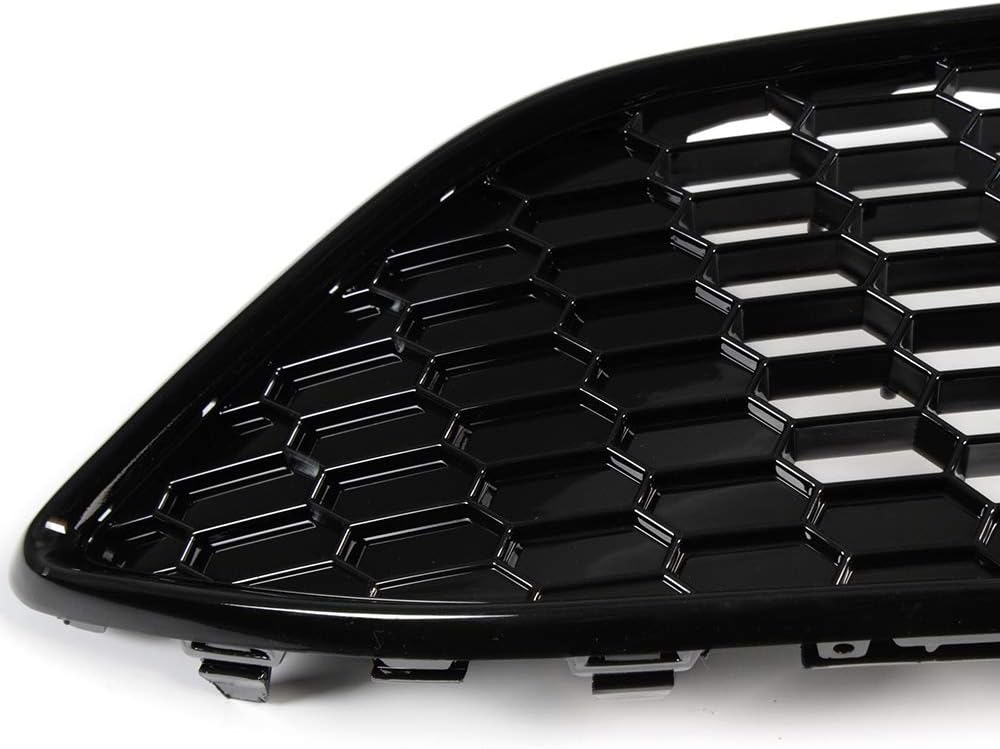 VRracing – 1 cubierta de parrilla central negra para parrilla central compatible con Ford Focus “S” y “SE” 2015 2016 2017 2018